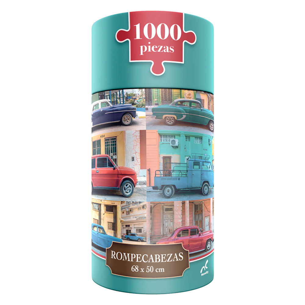 Rompecabezas Autos Vintage 1000 Piezas Clindro