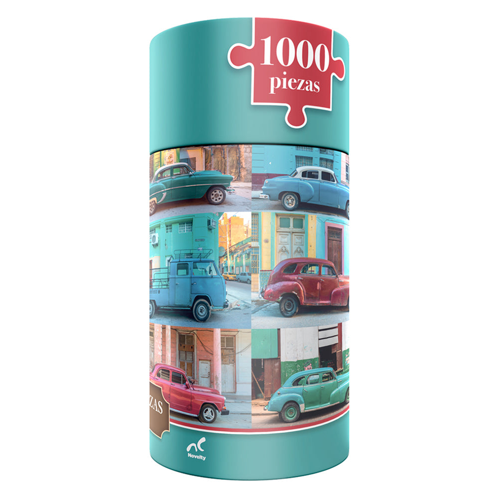 Rompecabezas Autos Vintage 1000 Piezas Clindro