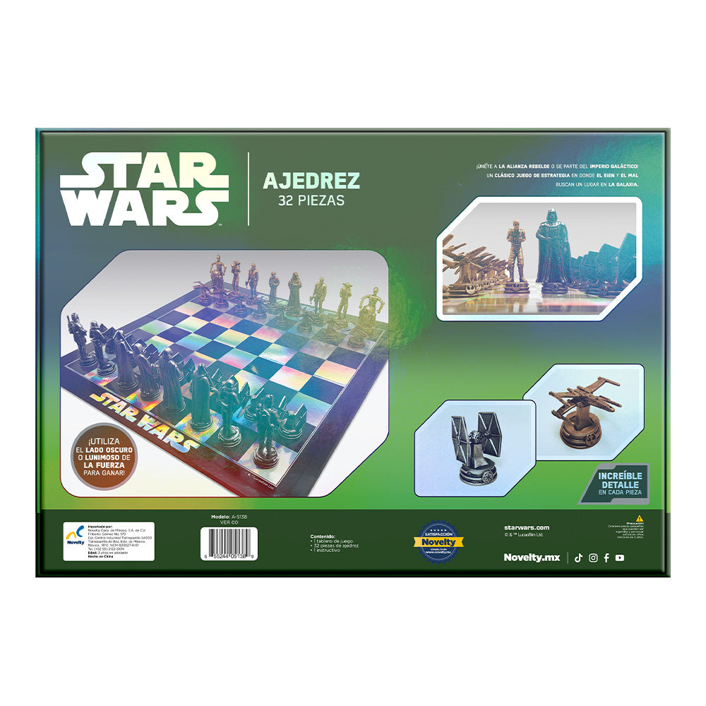 Ajedrez Coleccionable Star Wars | Edición Especial 32 Piezas Novelty