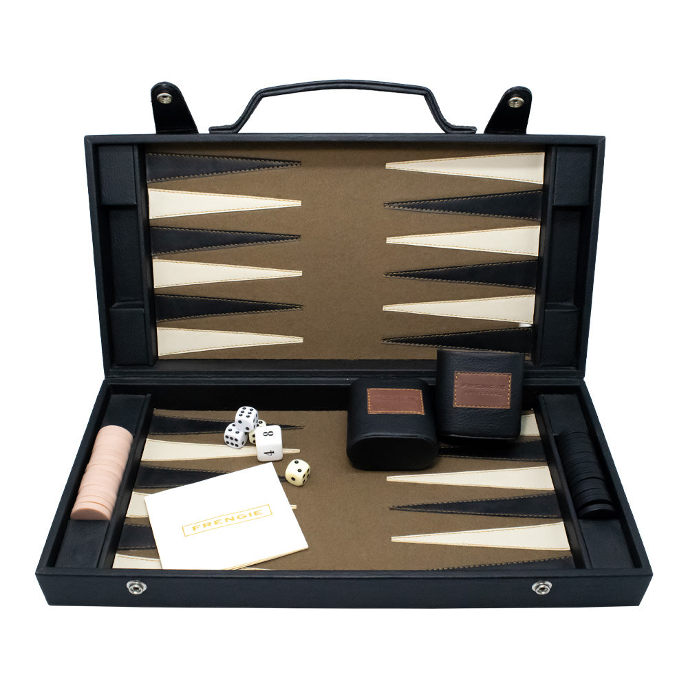 Backgammon Frengie Maletin Curpiel Mediano