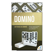 Dominó clásico doble 6 foil caja de cartón