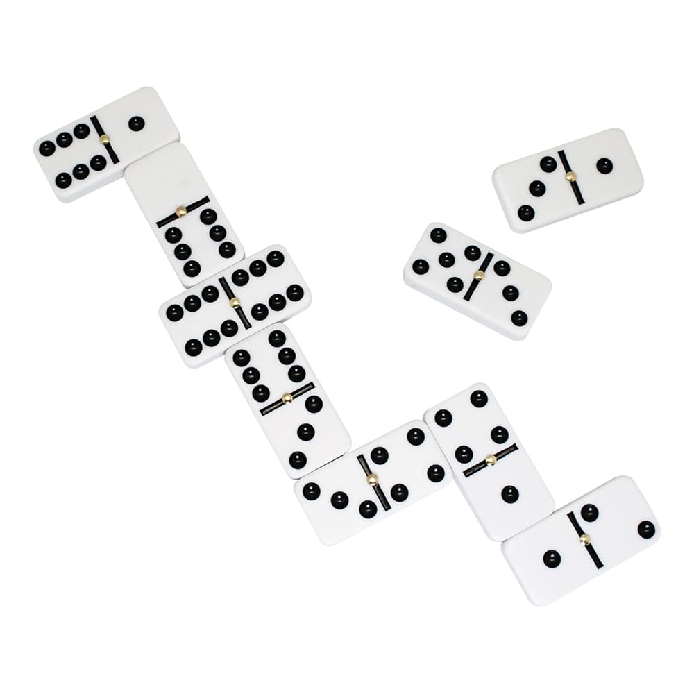 Dominó clásico doble 6 foil caja de cartón