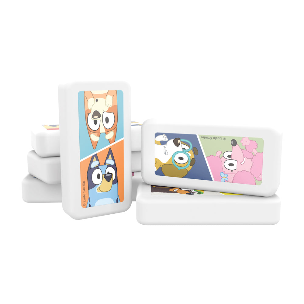 Dominó Infantil en Caja Metalica Bluey