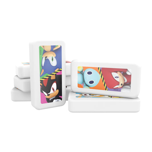 Dominó Infantil Sonic en caja metálica 28 fichas