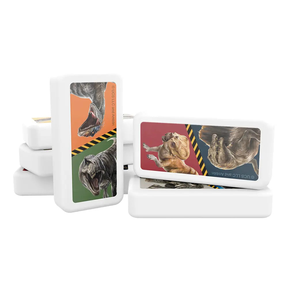 Dominó Jurassic World Caja Metálica - Novelty