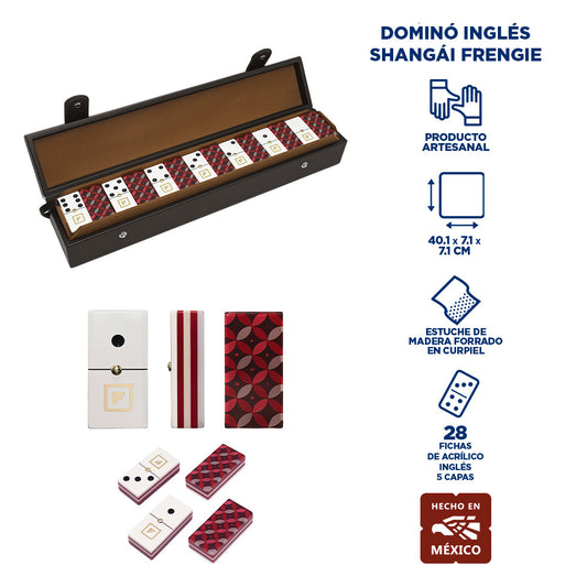 Dominó Inglés Shanghái Frengie 5 Capas | Profesional Premium