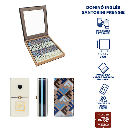Dominó Inglés Santorini Frengie 5 Capas | Dominó Premium