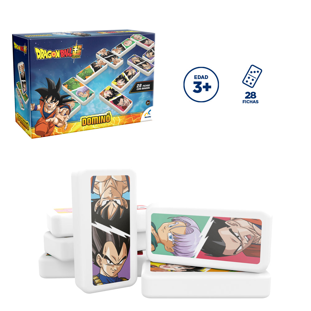 Dominó Dragon Ball Super 28 Fichas | Juego de Mesa con Goku para Niños