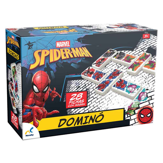 Dominó Spider-Man Tin | Juego de Mesa Clásico con Personajes Marvel