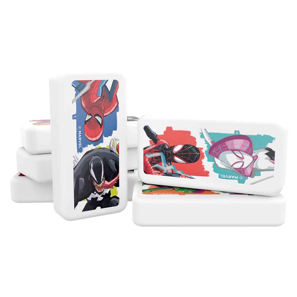 Dominó Spider-Man Tin | Juego de Mesa Clásico con Personajes Marvel