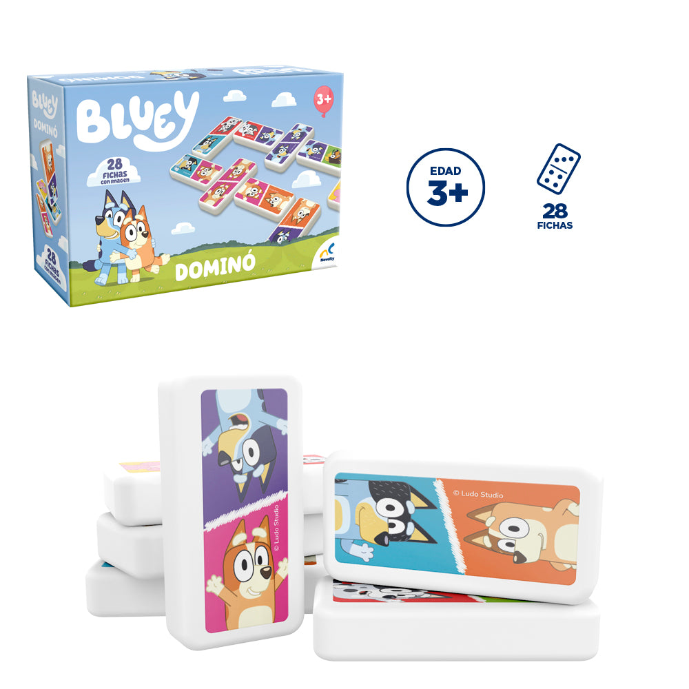Dominó Bluey Infantil 28 Fichas
