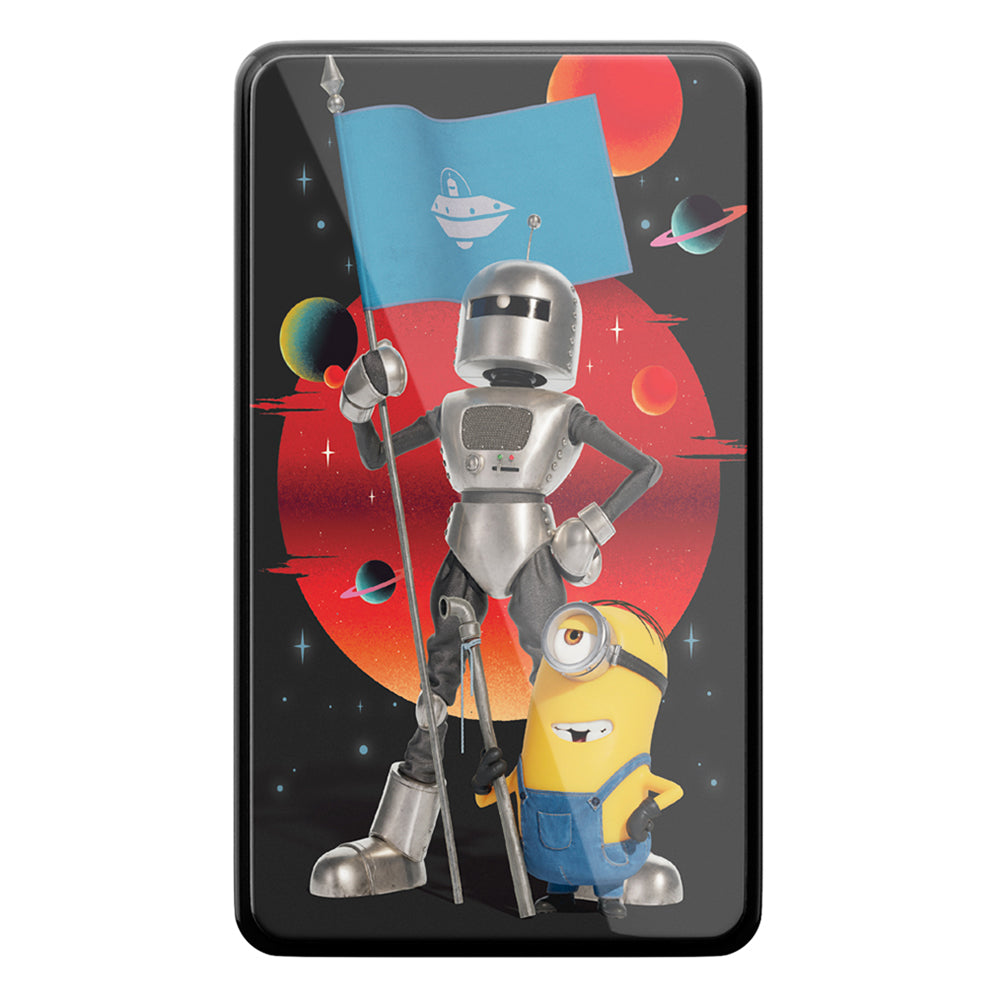 Dominó Tin Minions and Monsters con estuche metálico. Incluye 28 fichas con impresión directa y diseño ideal para niños y fans de Minions.