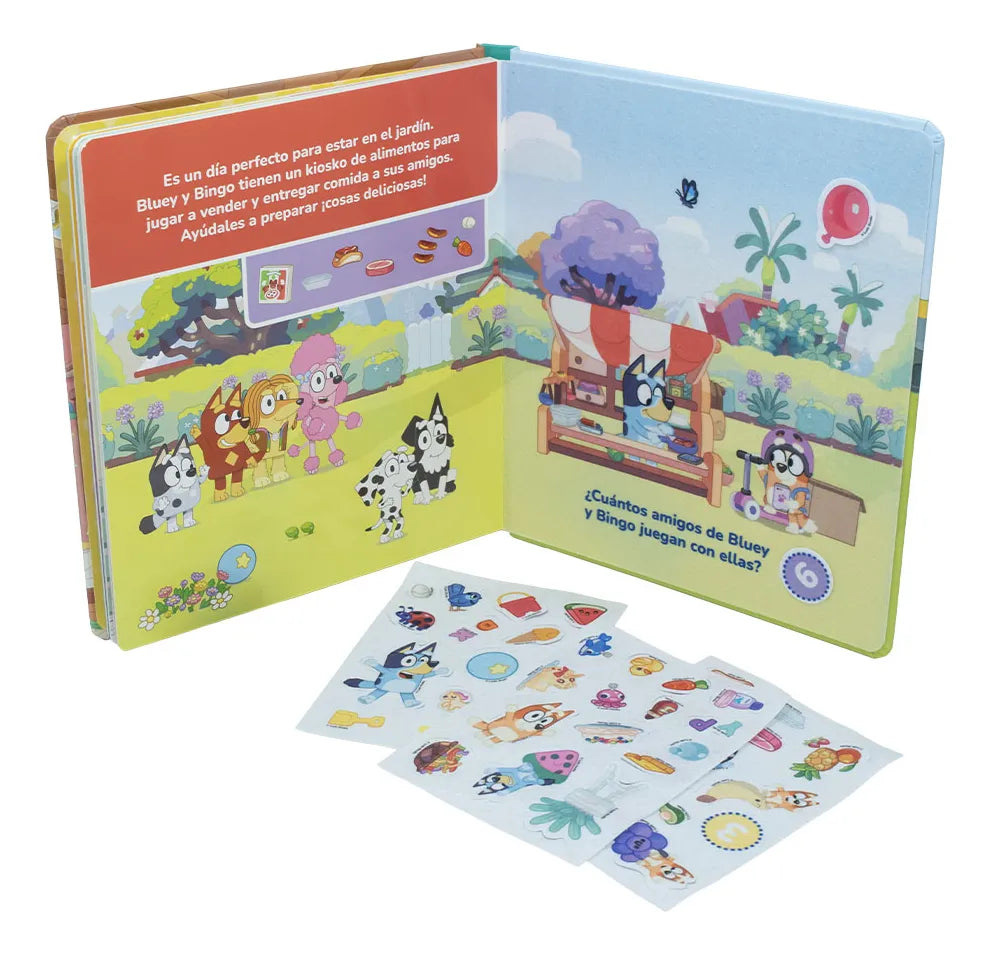 Libro Bluey Sensorial de Fieltro | Libro Educativo Infantil con Piezas