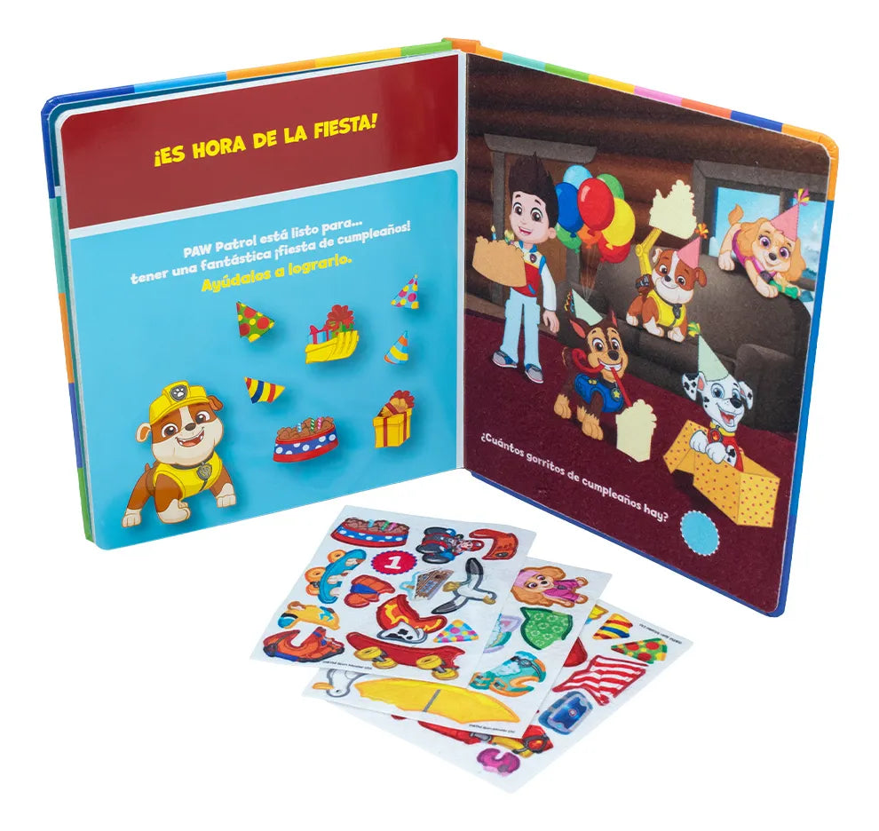 Libro Paw Patrol Sensorial de Fieltro | Libro Educativo Infantil Didáctico