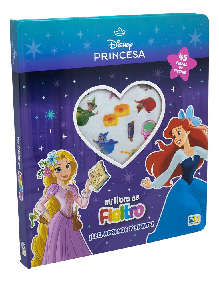 Libro Princesas Sensorial de Fieltro | Libro Educativo Infantil con Piezas