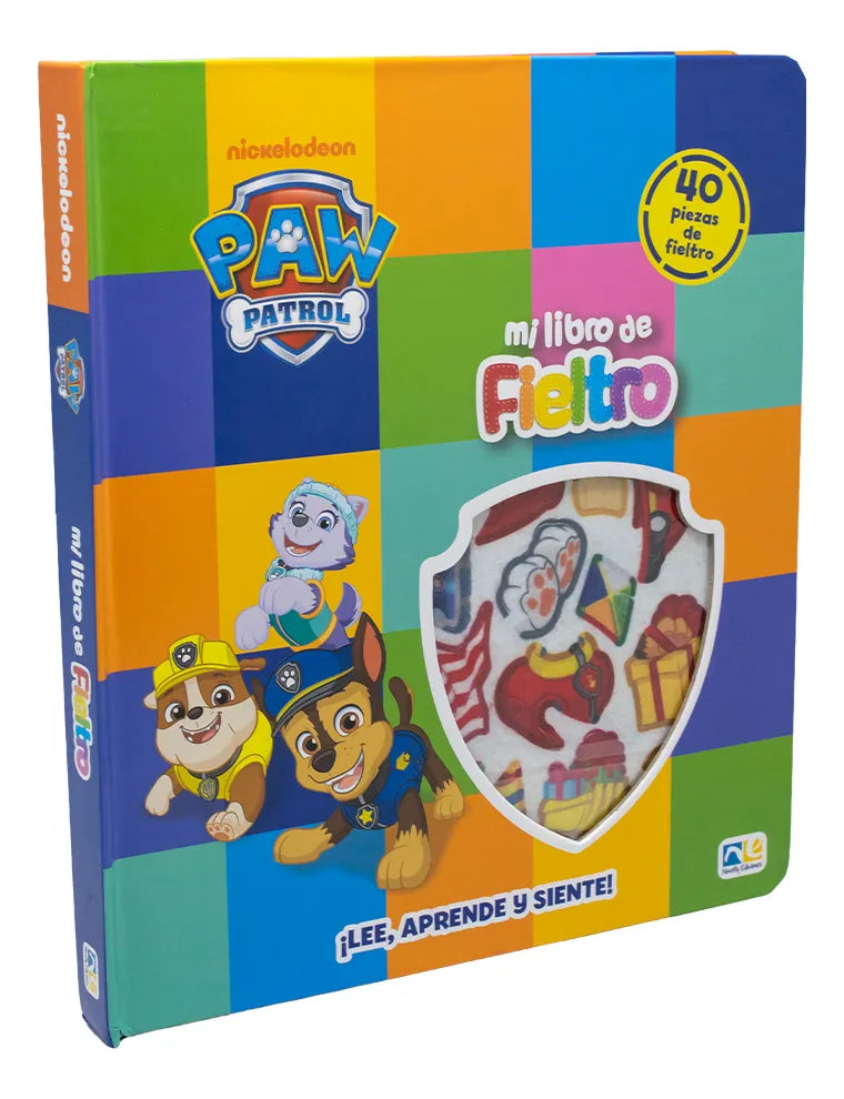 Libro Paw Patrol Sensorial de Fieltro | Libro Educativo Infantil Didáctico