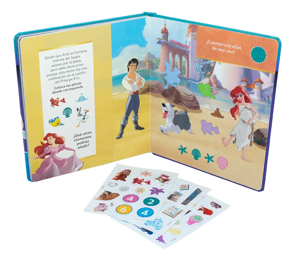 Libro Princesas Sensorial de Fieltro | Libro Educativo Infantil con Piezas