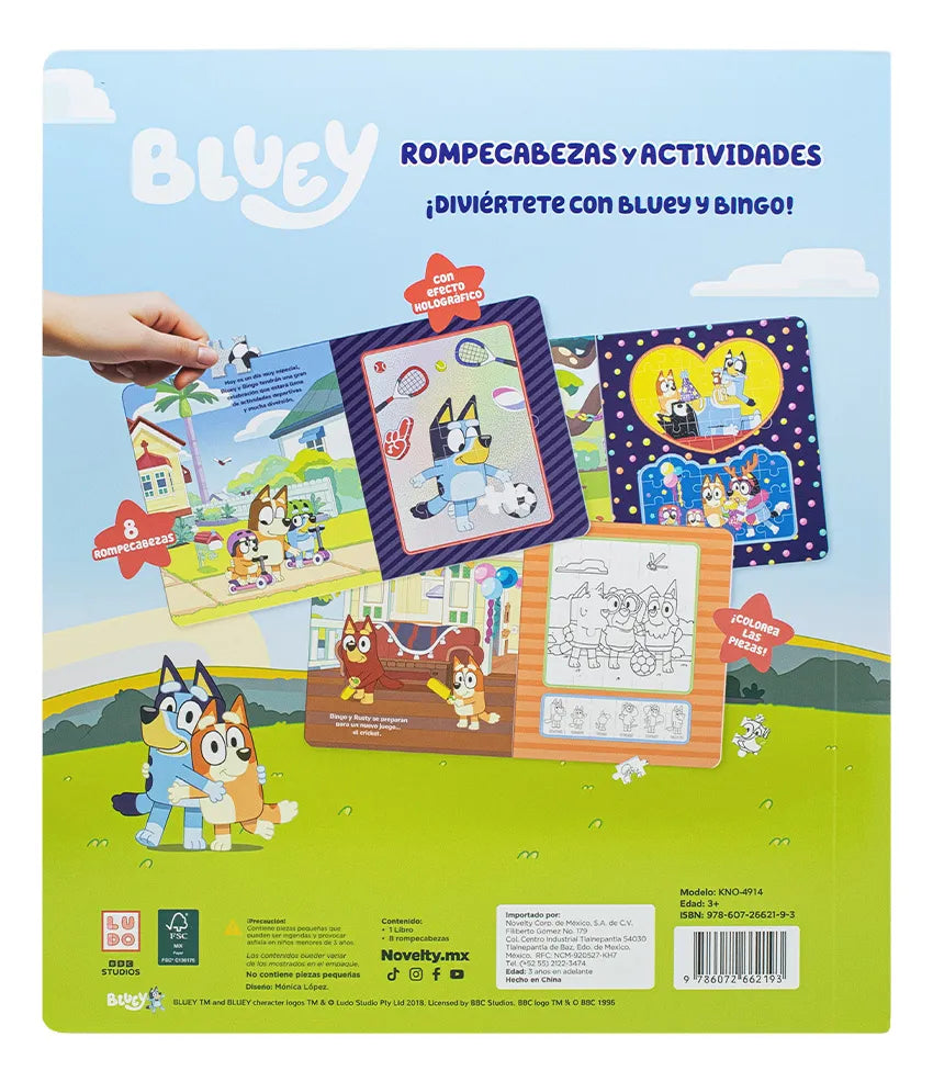 Libro Bluey de Actividades y Rompecabezas | Juegos Educativos Infantiles
