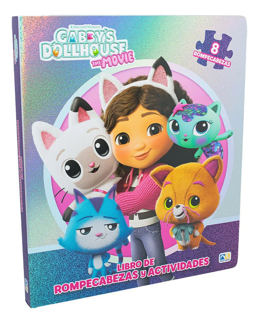 Libro de Rompecabezas Gabby’s Dollhouse | 8 Rompecabezas Infantiles Educativos