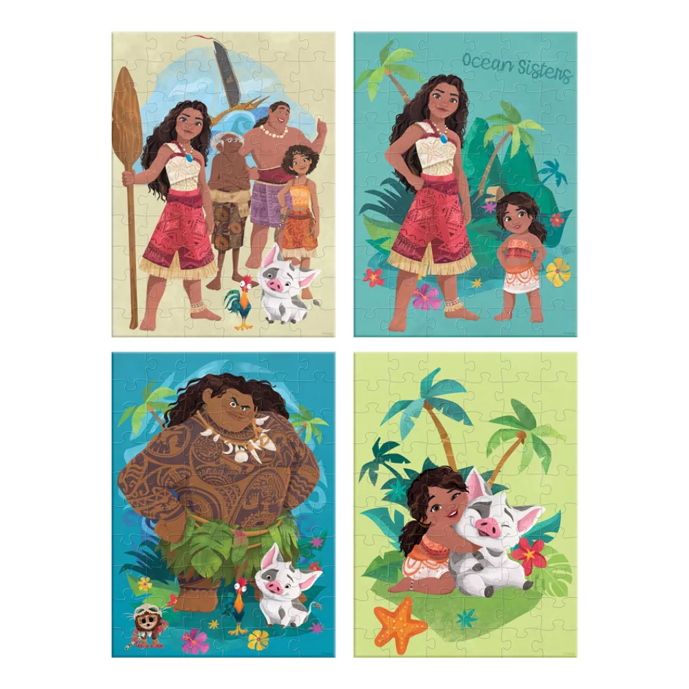 Rompecabezas Moana 2  4 en 1 