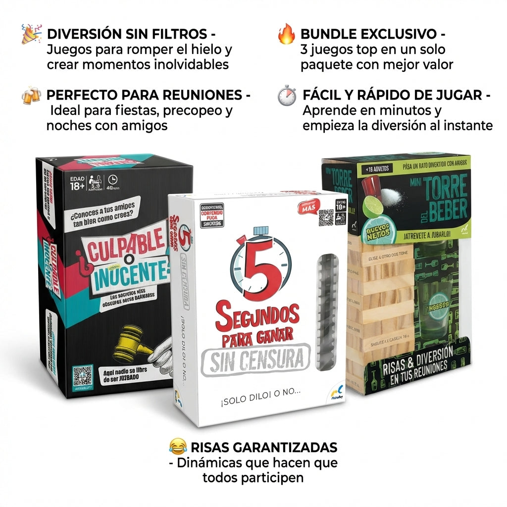 Juegos para Tomar y Fiesta | Juegos de Mesa para Adultos