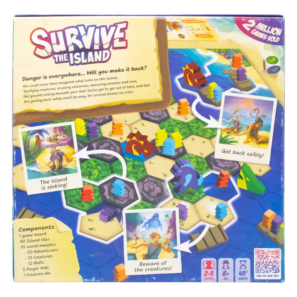 Juego de Mesa Survive: The Island – Asmodee- Novelty