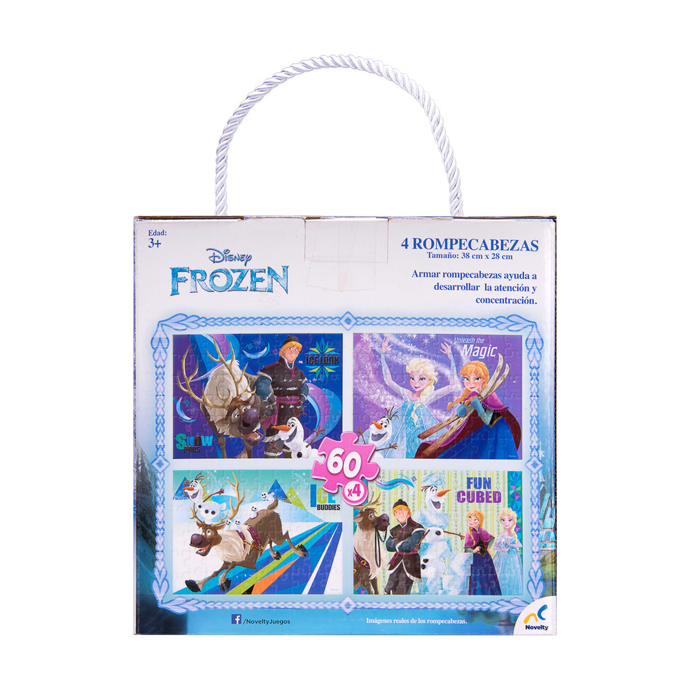 Rompecabezas 4 en 1 frozen 60 piezas – Novelty Corp