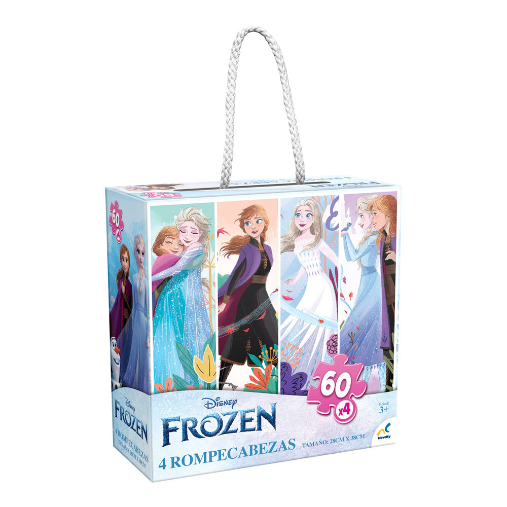 Rompecabezas 4 en 1 frozen 60 piezas – Novelty Corp