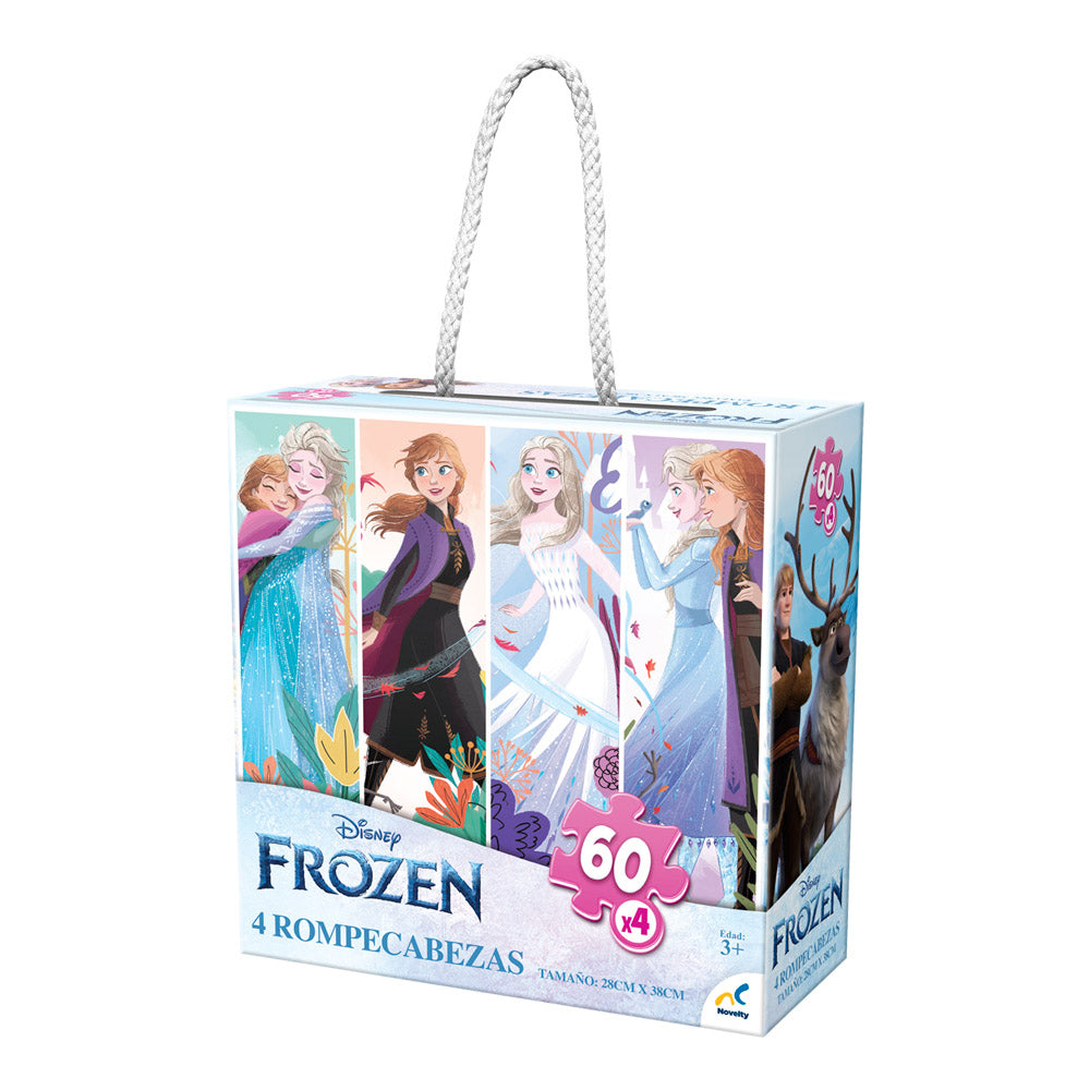 Rompecabezas 4 en 1 frozen 60 piezas – Novelty Corp