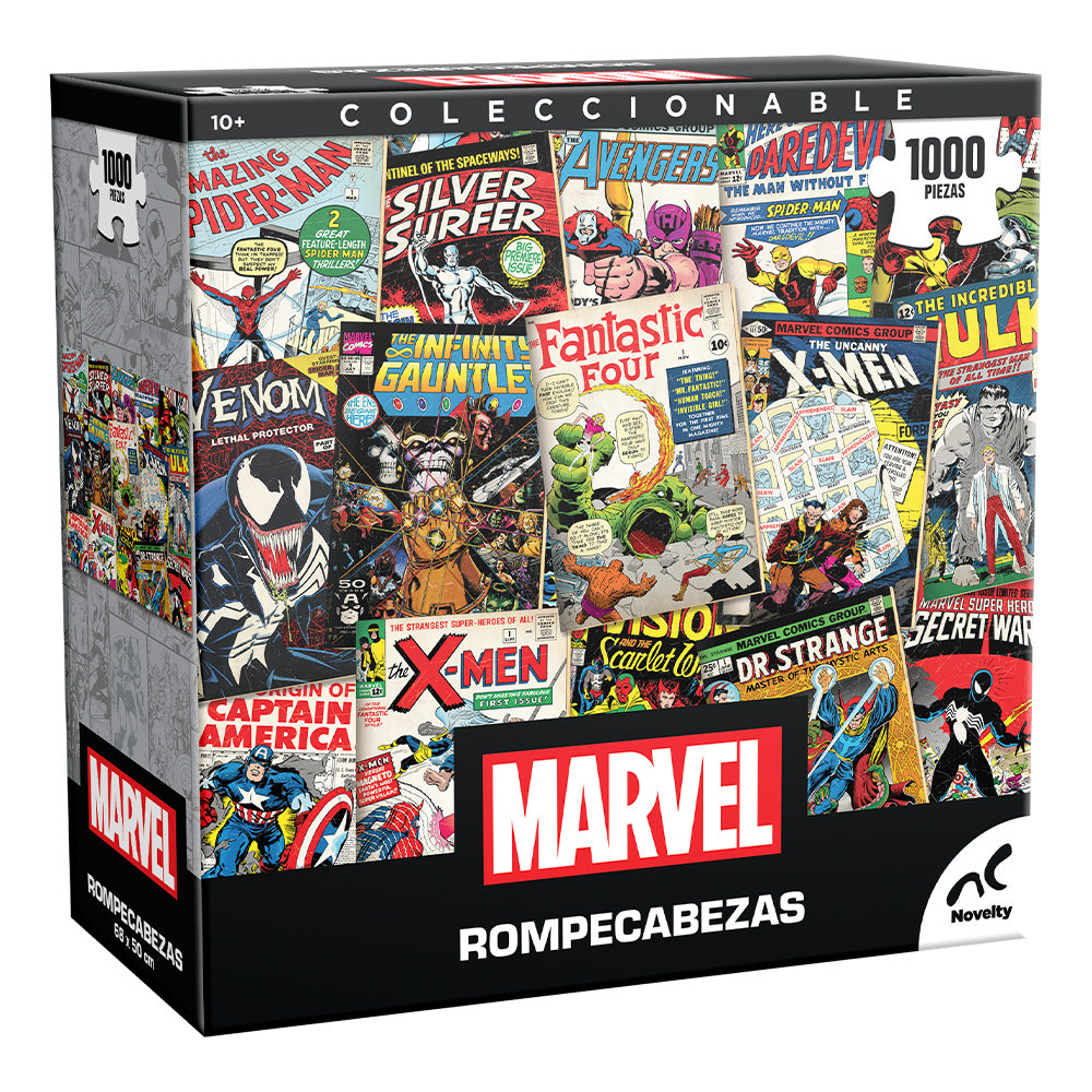 Rompecabezas Marvel Comics 1000 Piezas – Coleccionable de Superhéroes
