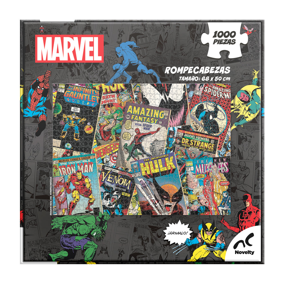 Rompecabezas Marvel Comics de 1000 Piezas - Novelty Corp.