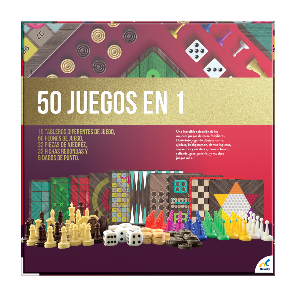 Juego de Mesa 50 juegos en 1
