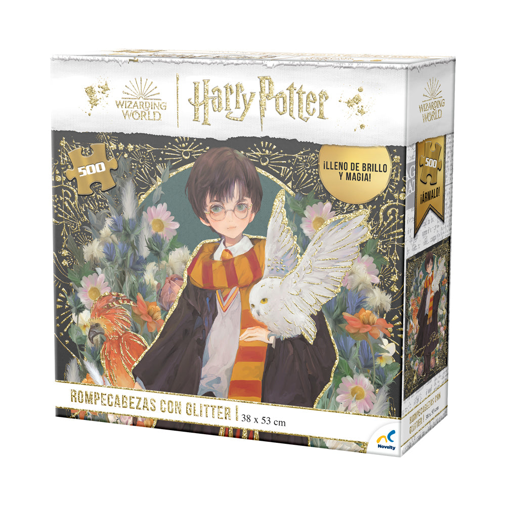 Rompecabezas Harry Potter Glitter 500 Piezas - Novelty Corp.