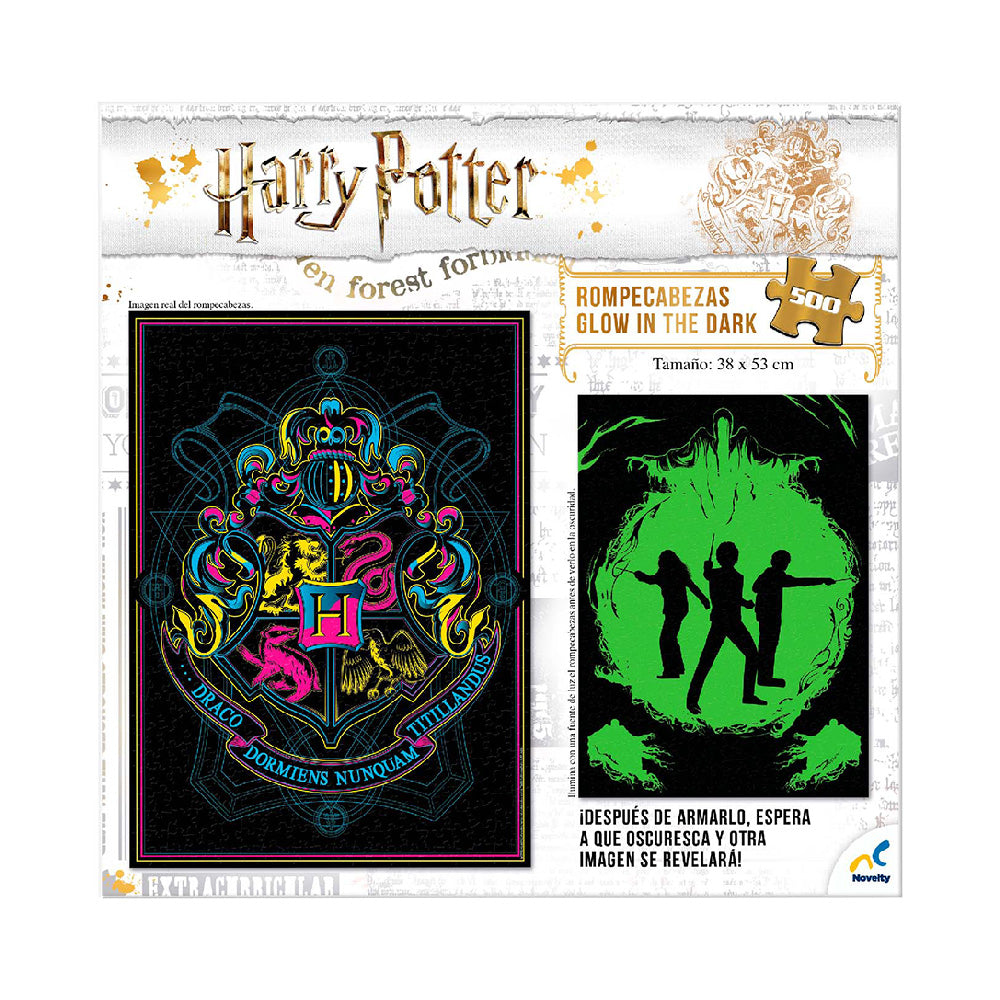Rompecabezas Harry Potter Glow in the Dark 500 Piezas - Novelty Corp.