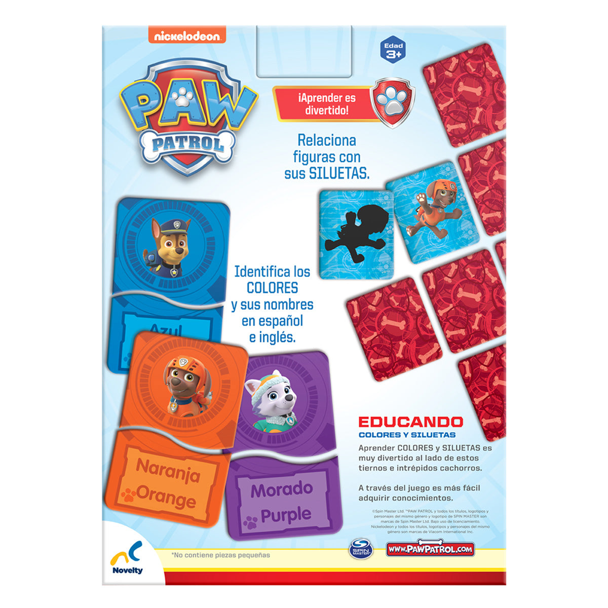 Educando formas y números paw patrol / educando colores y siluetas paw patrol