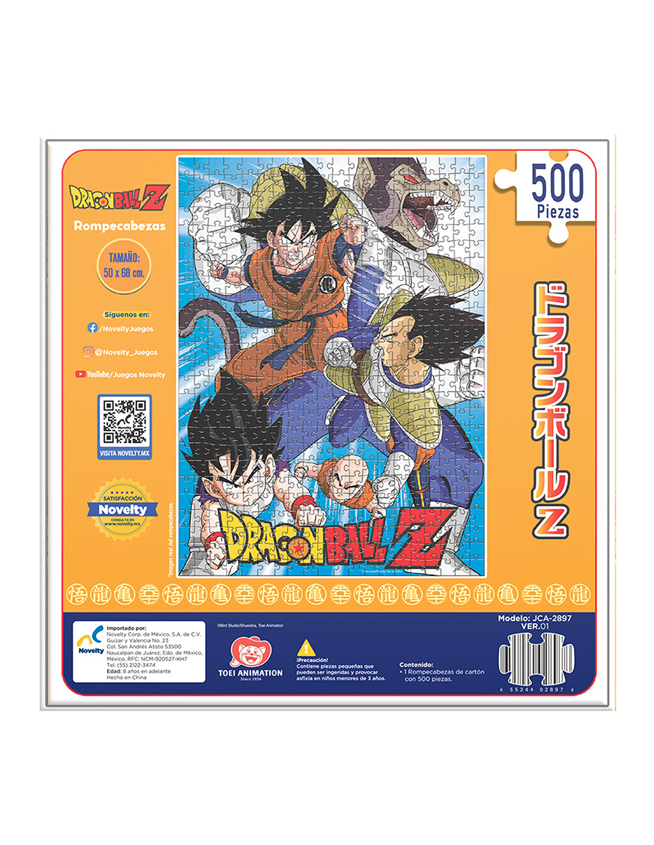 Rompecabezas Dragon Ball Z de 500 Piezas - Novelty Corp.