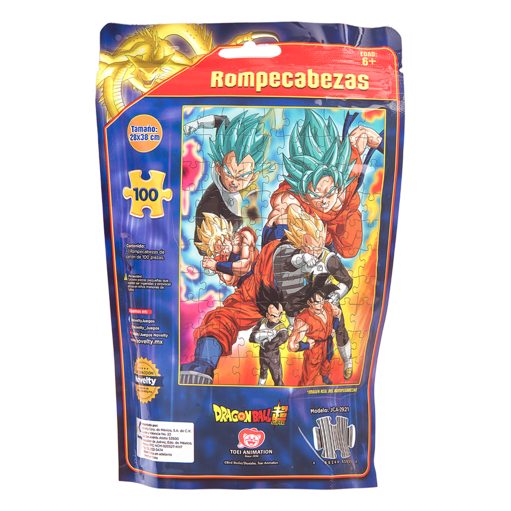 Rompecabezas Bolsa Foil Dragon Ball Super de 100 Piezas – Novelty Corp