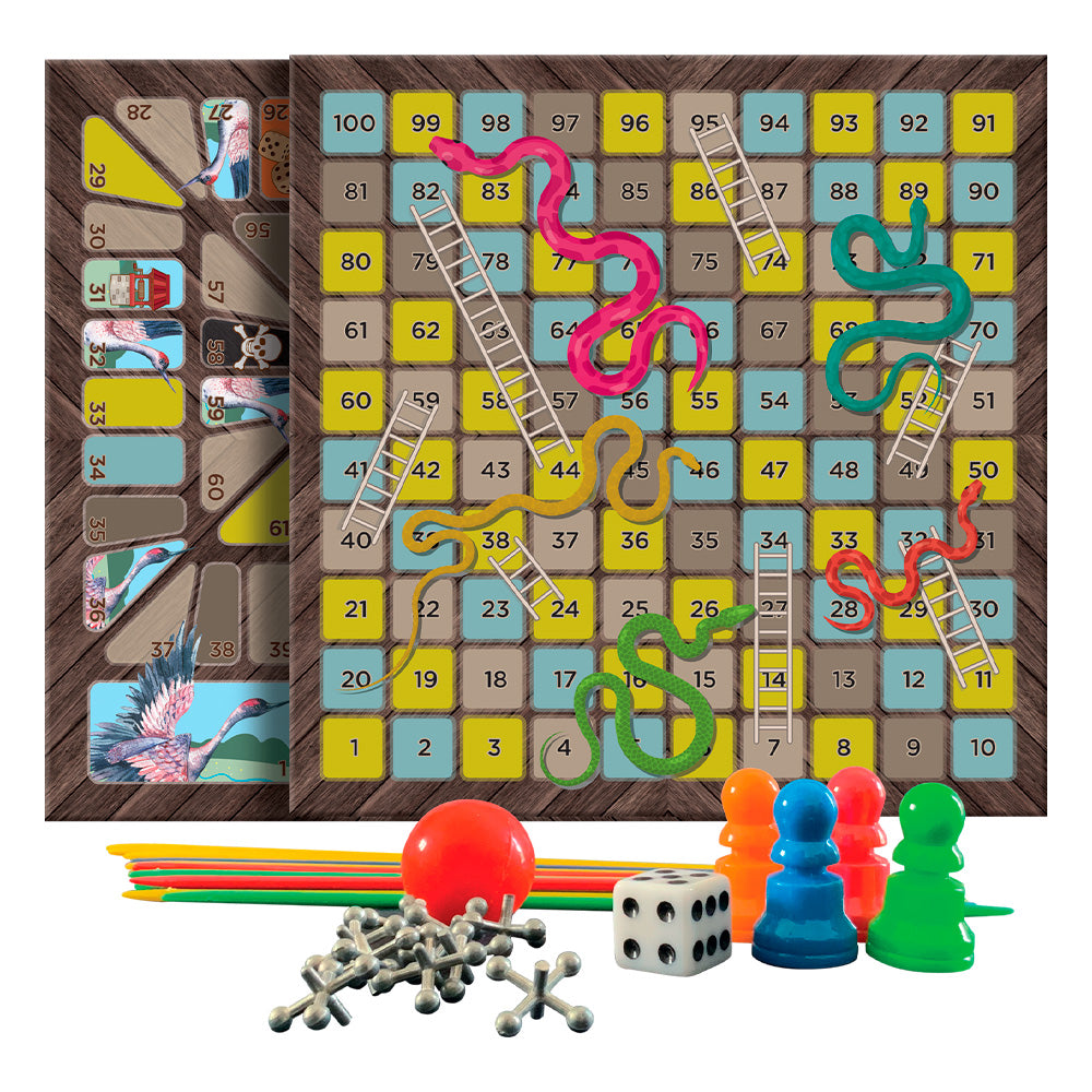 Set de Juegos Clásicos 4 en 1 - Novelty Corp.