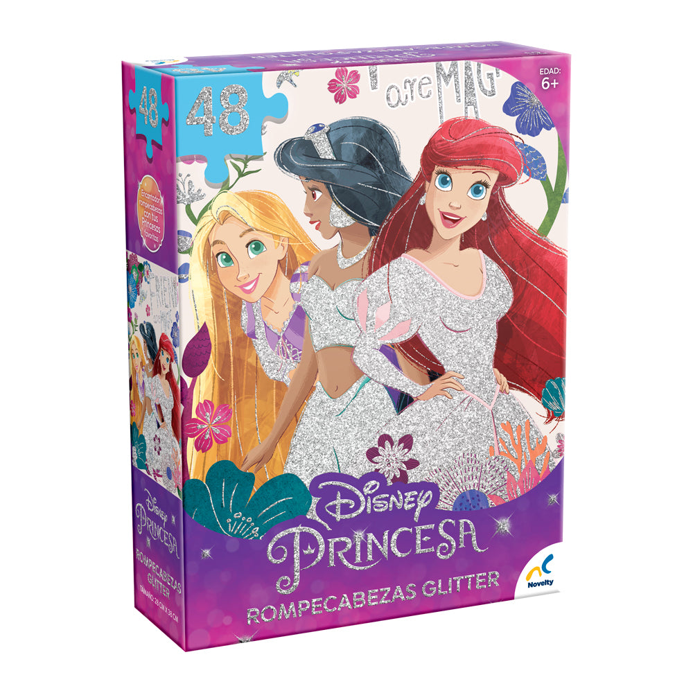 Rompecabezas con Glitter de las Princesas de Disney - Novelty - Novelty Corp.