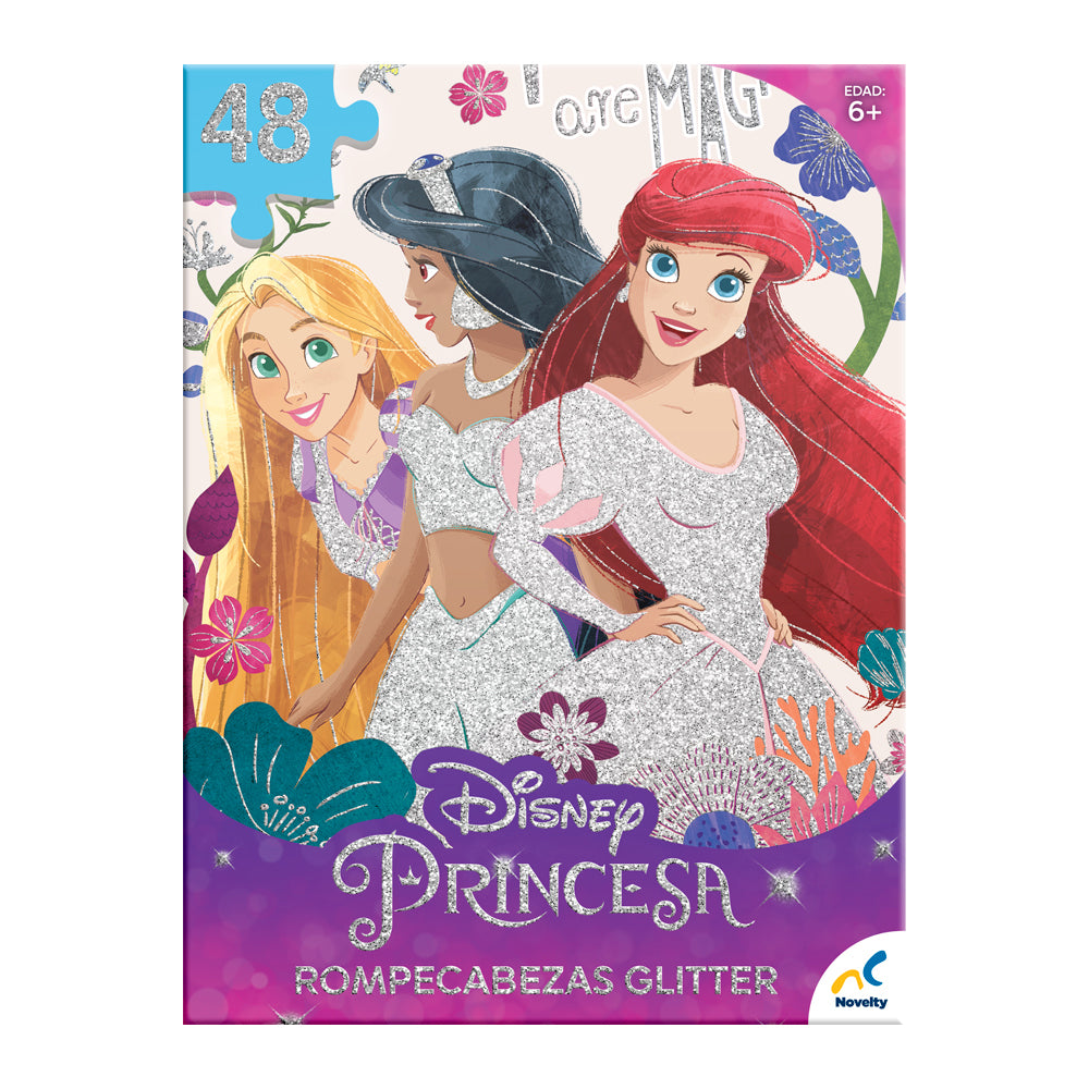Rompecabezas con Glitter de las Princesas de Disney - Novelty – Novelty ...
