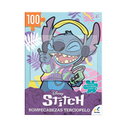 Rompecabezas Stitch Terciopelo 100 Piezas - Novelty Corp.