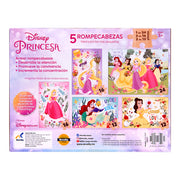 Rompecabezas 5 en 1 de Princesas - Novelty Corp.
