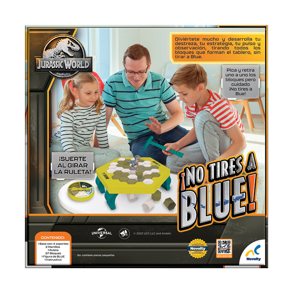¡No Tires a Blue! de Jurassic World - Novelty Corp.
