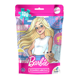 Rompecabezas en Bolsa Metalizada Barbie 100 Piezas