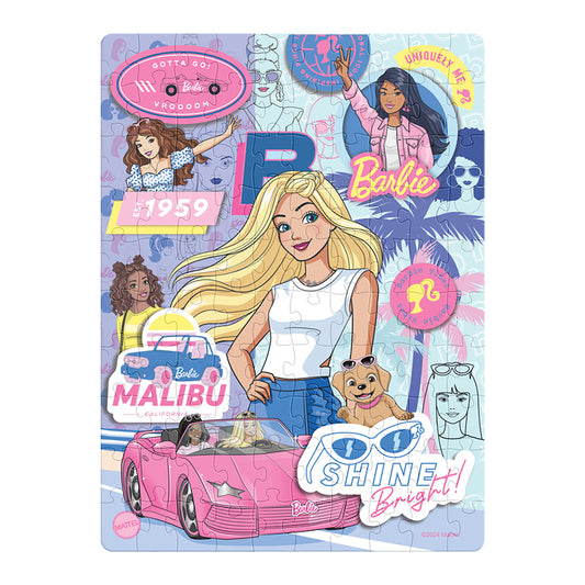 Rompecabezas en Bolsa Metalizada Barbie 100 Piezas