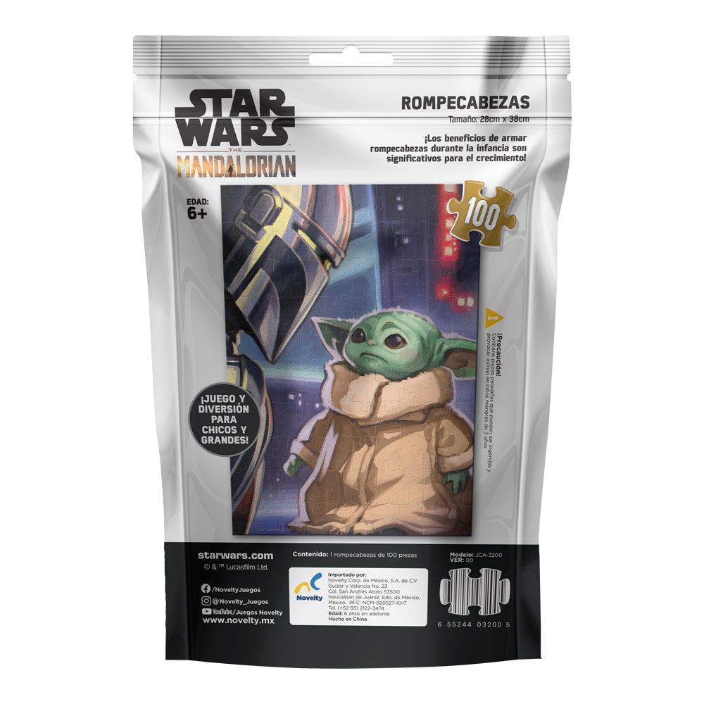 Rompecabezas en Bolsa Metalizada The Mandalorian 100 Piezas - Novelty Corp.