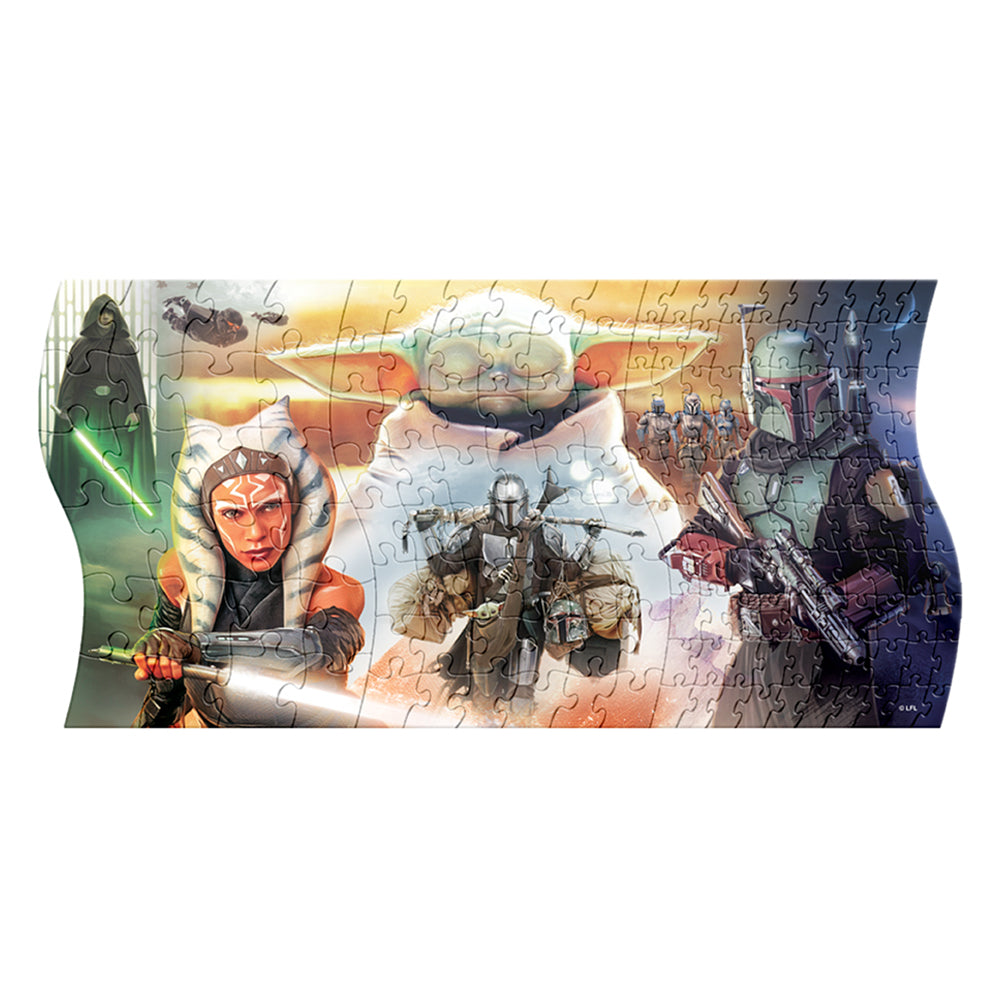 Rompecabezas Panorámico 3 en 1 de Star Wars The Mandalorian