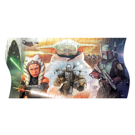 Rompecabezas Panorámico 3 en 1 de Star Wars The Mandalorian