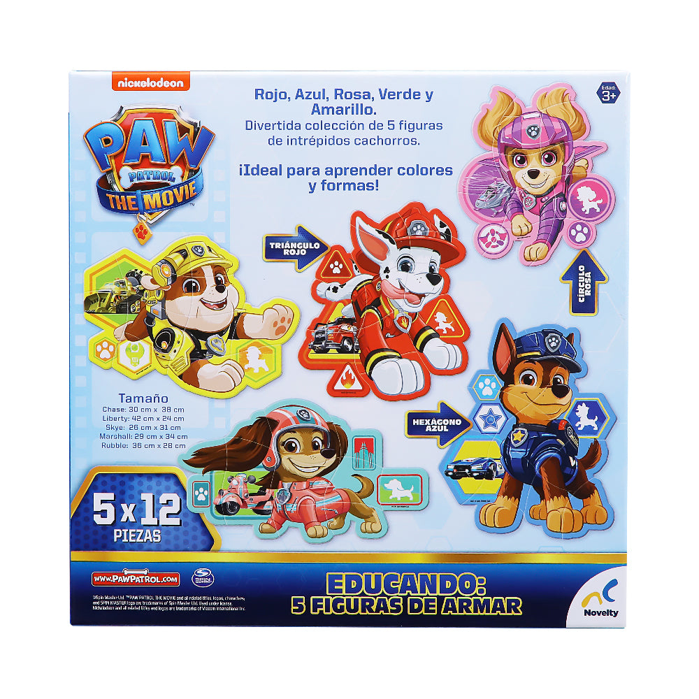 Educando: 5 figuras de armar paw patrol the movie