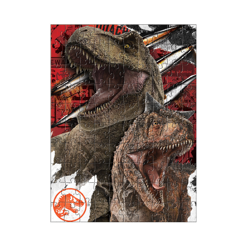 Rompecabezas en Bolsa Metalizada Jurassic World 100 Piezas